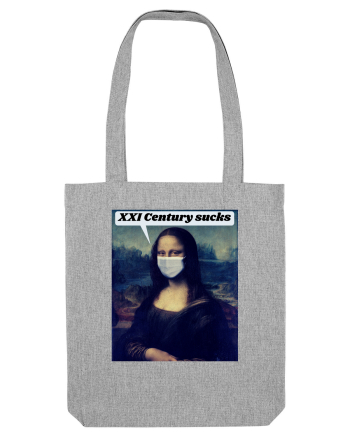 Funny Mona Lisa Heather Grey
