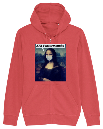 Funny Mona Lisa Carmine Red