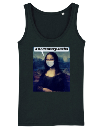 Funny Mona Lisa Black