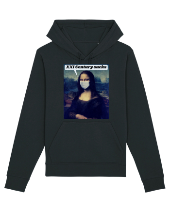 Funny Mona Lisa Black