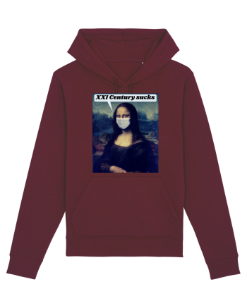 Funny Mona Lisa Burgundy