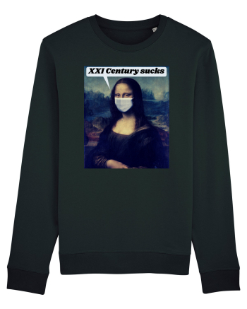 Funny Mona Lisa Black