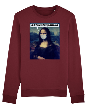 Funny Mona Lisa Burgundy