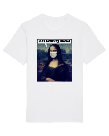 Funny Mona Lisa White