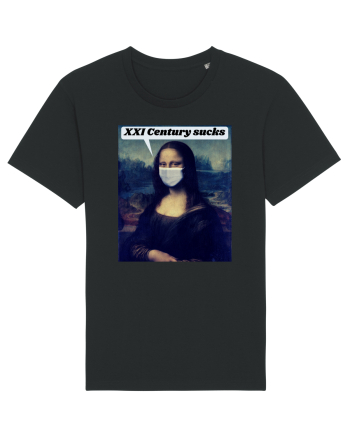Funny Mona Lisa Black