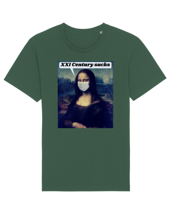 Funny Mona Lisa Bottle Green