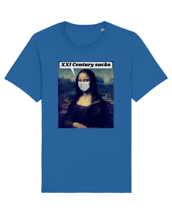 Funny Mona Lisa Royal Blue