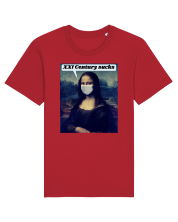 Funny Mona Lisa Red