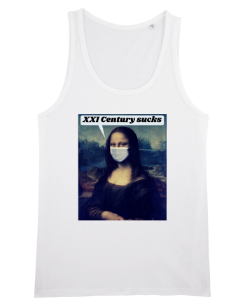 Funny Mona Lisa White