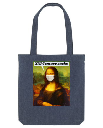 Funny Mona Lisa Midnight Blue
