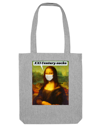 Funny Mona Lisa Heather Grey