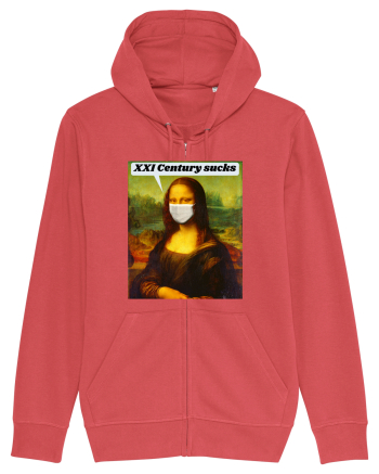 Funny Mona Lisa Carmine Red