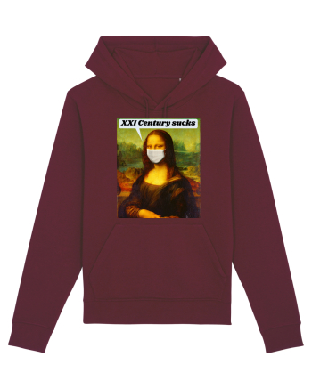 Funny Mona Lisa Burgundy