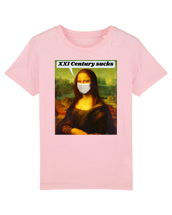 Funny Mona Lisa Cotton Pink