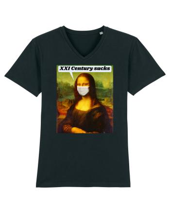 Funny Mona Lisa Black