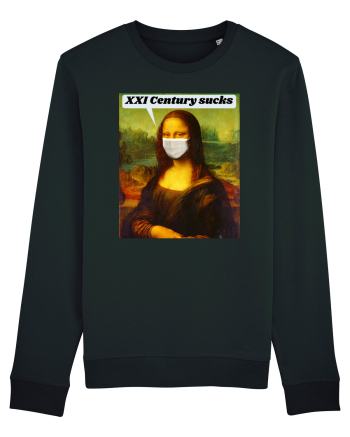 Funny Mona Lisa Black