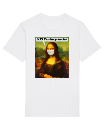 Funny Mona Lisa White