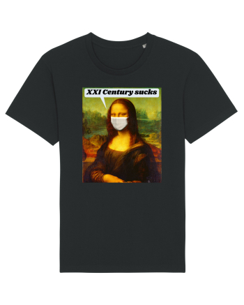 Funny Mona Lisa Black