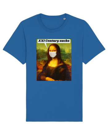 Funny Mona Lisa Royal Blue