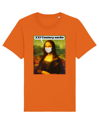 Funny Mona Lisa Bright Orange