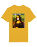 Funny Mona Lisa Tricou mânecă scurtă Unisex Rocker