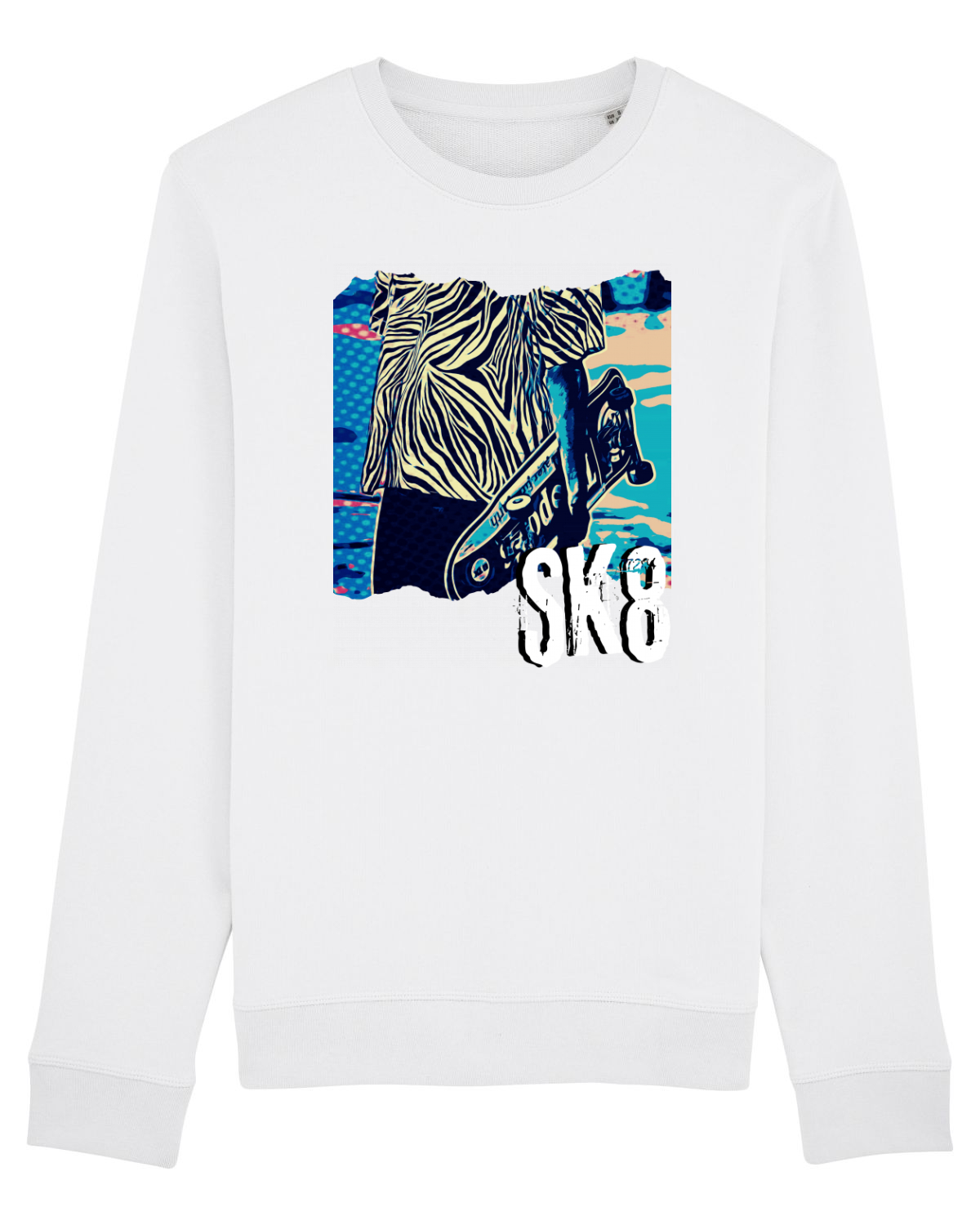 Bluză mânecă lungă Unisex Rise White