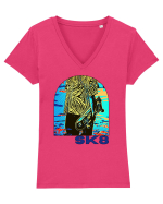 Cool Sk8 Tricou mânecă scurtă guler V Damă Evoker