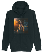 Astronaut Leaving Earth Hanorac cu fermoar Unisex Connector