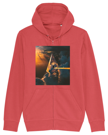 Astronaut Leaving Earth Carmine Red