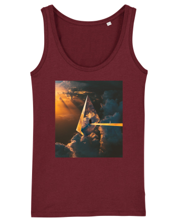 Astronaut Leaving Earth Burgundy