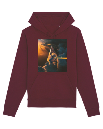 Astronaut Leaving Earth Burgundy