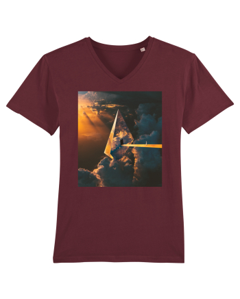 Astronaut Leaving Earth Burgundy