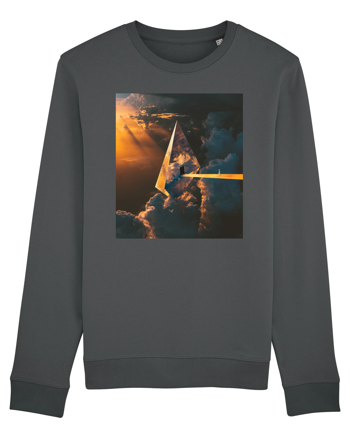 Bluză mânecă lungă Unisex Rise Anthracite