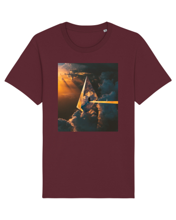 Astronaut Leaving Earth Burgundy
