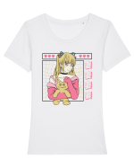 Creepy Pink Tricou mânecă scurtă guler larg fitted Damă Expresser