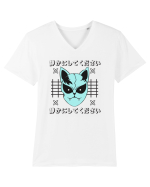 Devil Cat Tricou mânecă scurtă guler V Bărbat Presenter