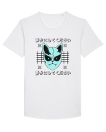 Devil Cat Tricou mânecă scurtă guler larg Bărbat Skater