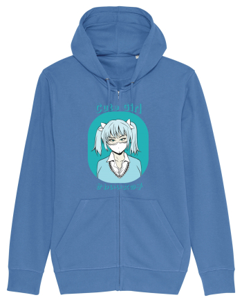 Cute Girl Bright Blue
