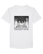 Sad Boy Tricou mânecă scurtă guler larg Bărbat Skater