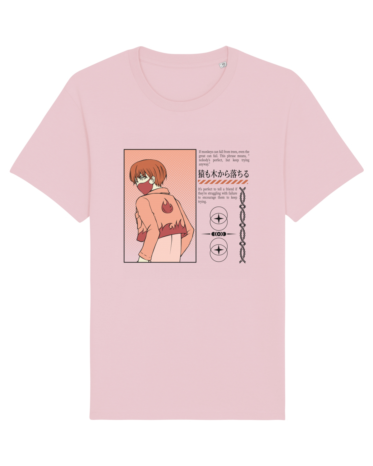 Tricou mânecă scurtă Unisex Rocker Cotton Pink