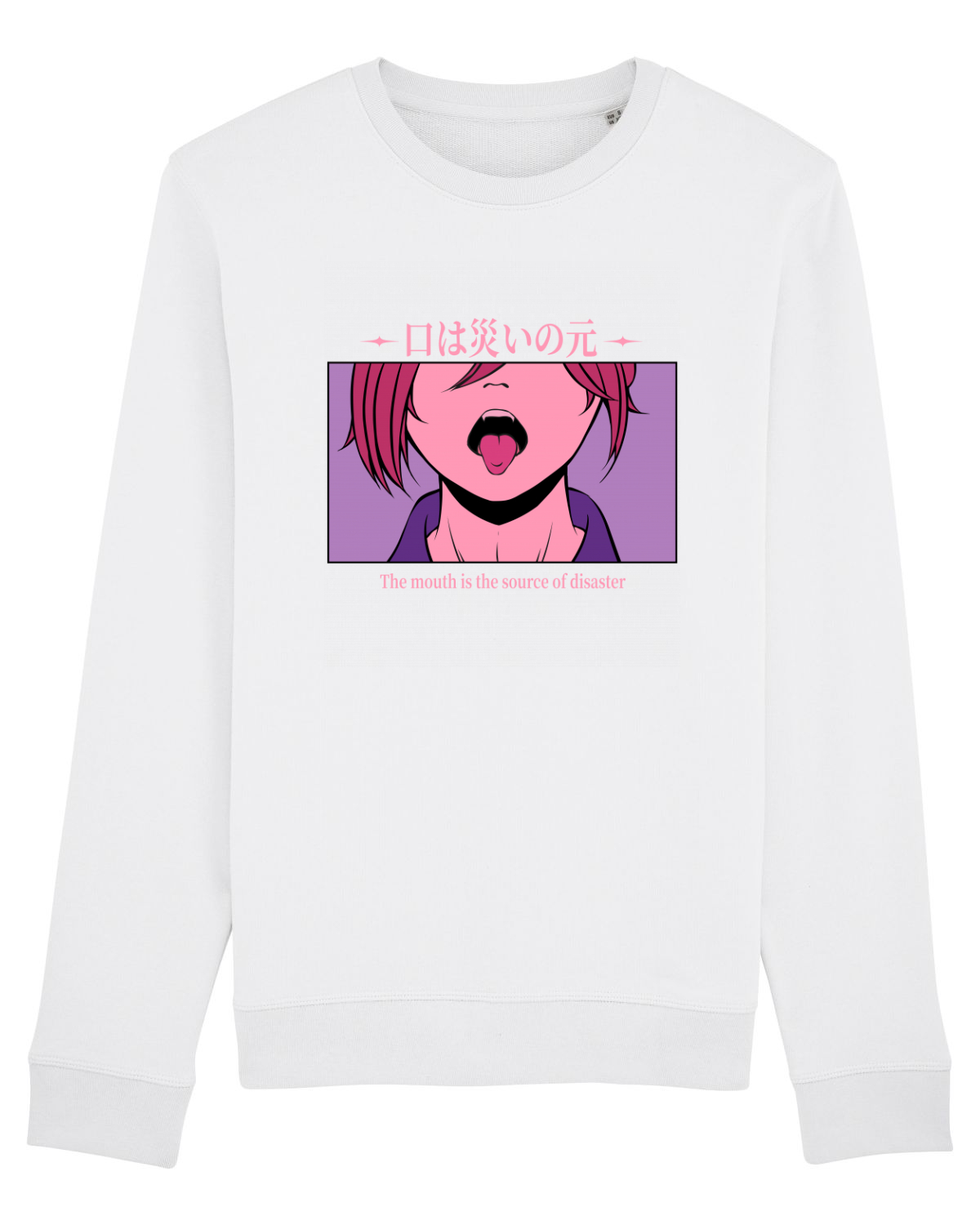 Bluză mânecă lungă Unisex Rise White