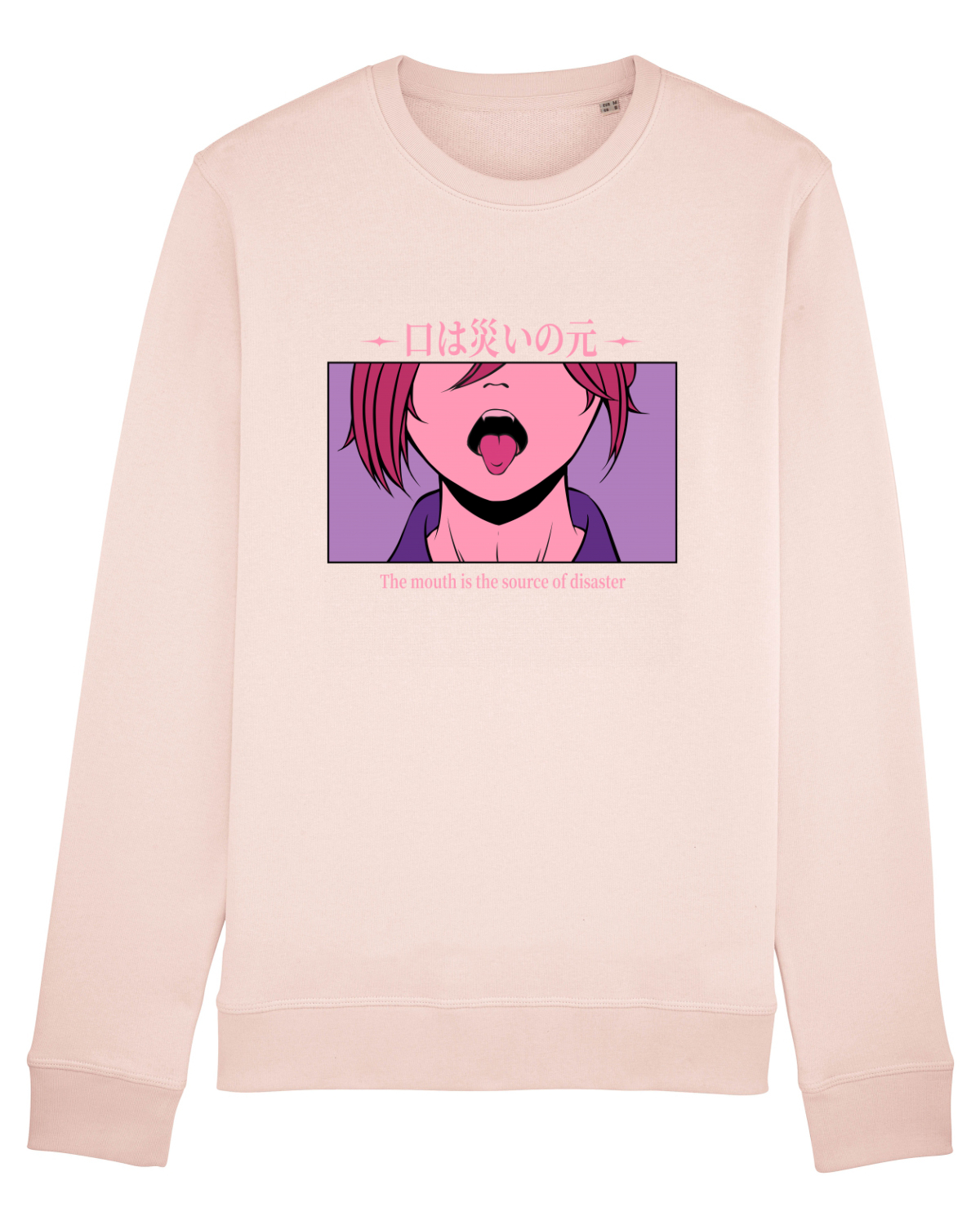 Bluză mânecă lungă Unisex Rise Candy Pink