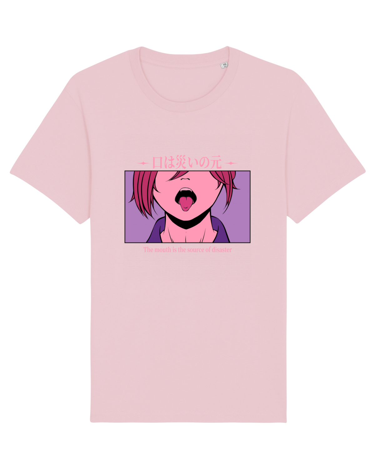 Tricou mânecă scurtă Unisex Rocker Cotton Pink