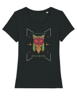 Cat Girl Tricou mânecă scurtă guler larg fitted Damă Expresser