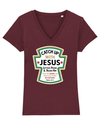 Catch Up With Jesus Burgundy