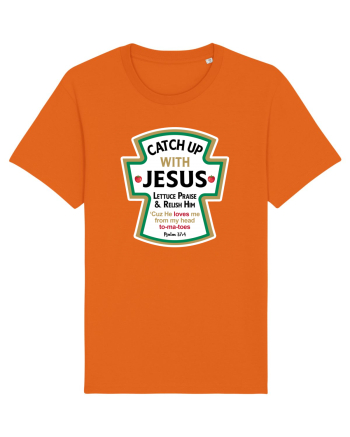 Catch Up With Jesus Bright Orange