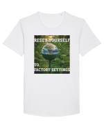 Reset yourself to factory settings Tricou mânecă scurtă guler larg Bărbat Skater