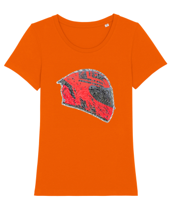 Motorcycle helmet Bright Orange