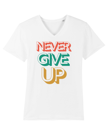 Never Give Up White