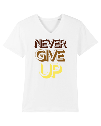 Never Give Up White